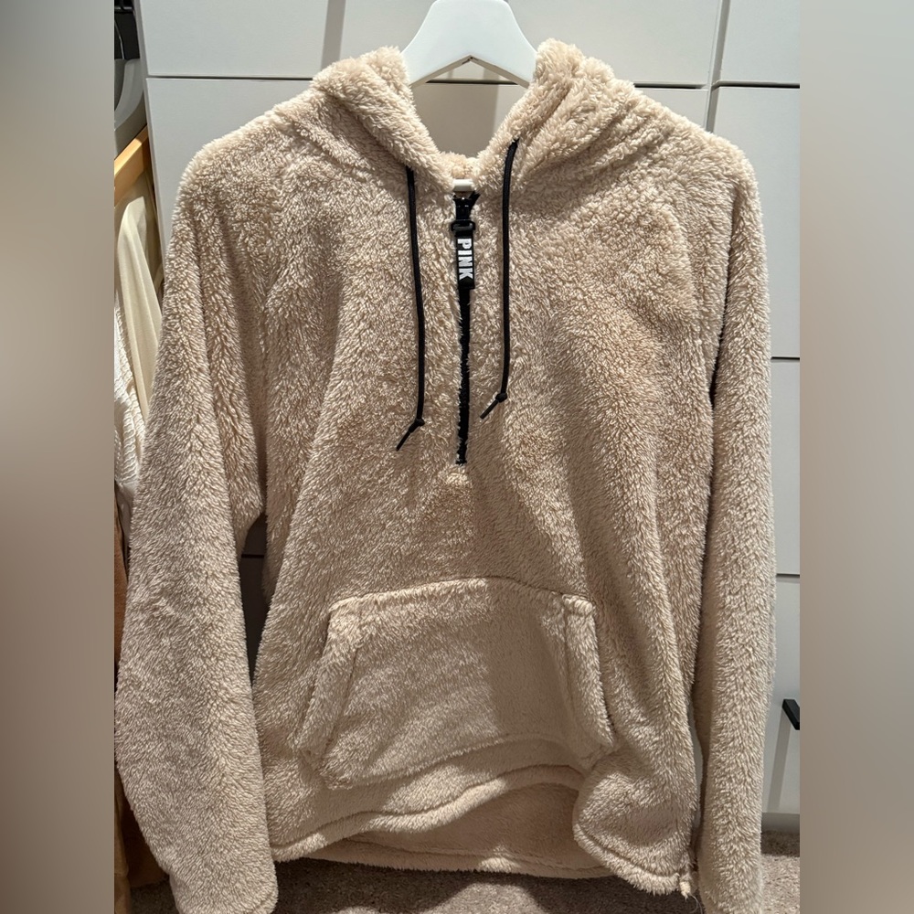 PINK Tan Sherpa
